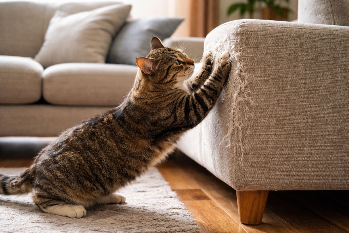 Comment empêcher un chat de griffer le canapé : solutions efficaces - Muzo