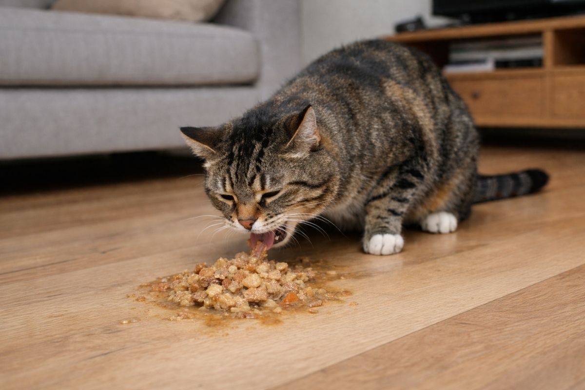 Mon chat vomit sa nourriture non digérée : causes, solutions et que faire ? - Muzo