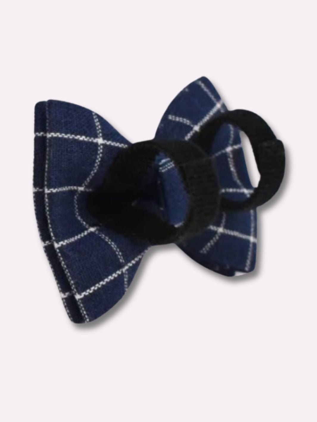 Collier avec Noeud Papillon Amovible Bleu foncé