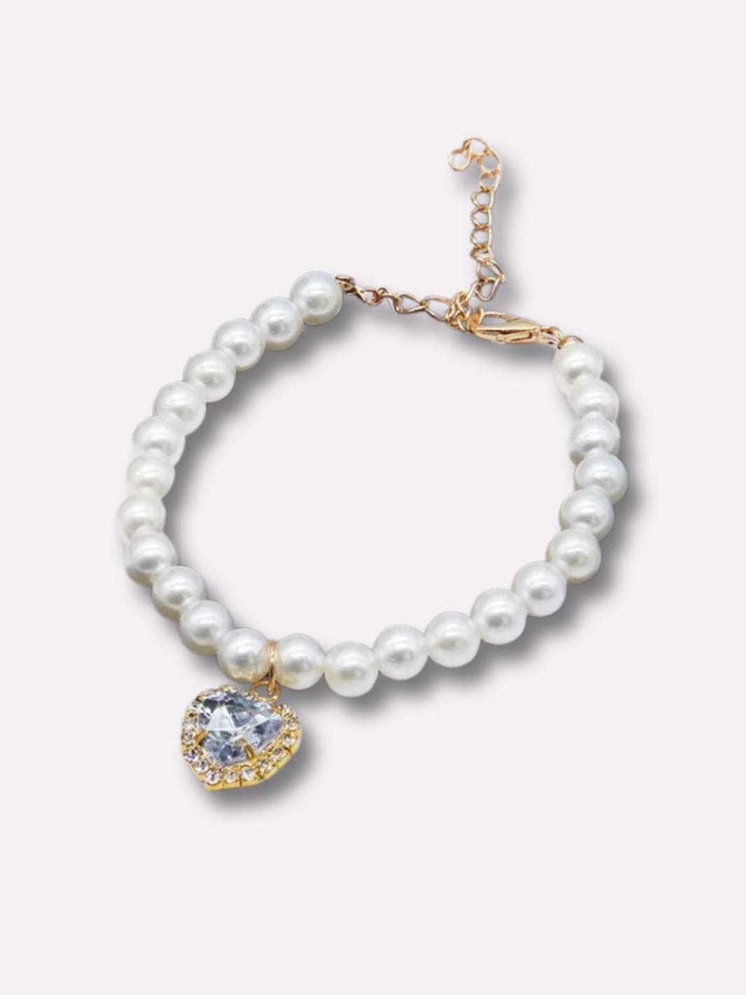 Collier de Perles pour Chat Blanc / S