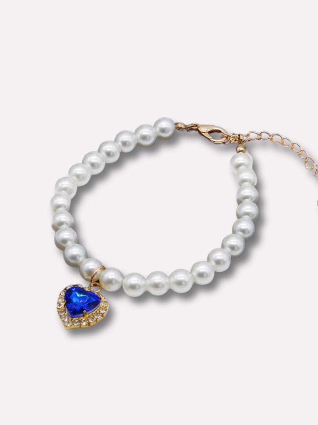 Collier de Perles pour Chat Bleu / S