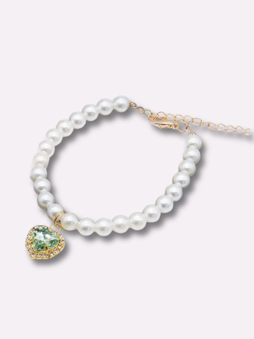 Collier de Perles pour Chat Vert / S