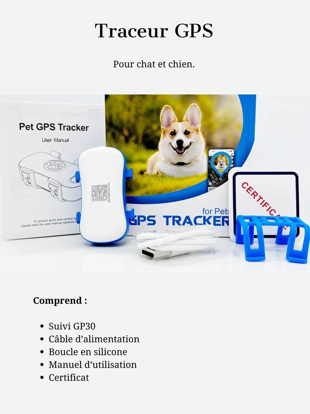 Collier GPS Traceur GPS