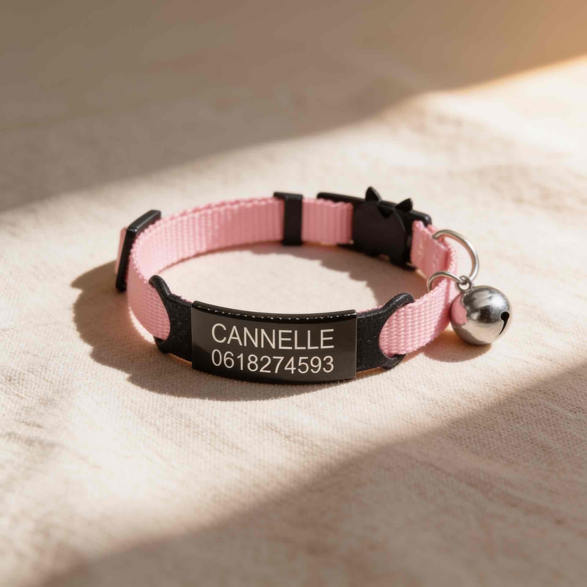 Collier personnalisable anti-étranglement pour chat - Muzo