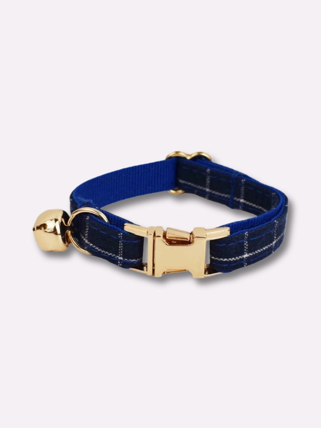 Collier Personnalisé pour Chat Bleu foncé / S : tour de cou 16-26cm