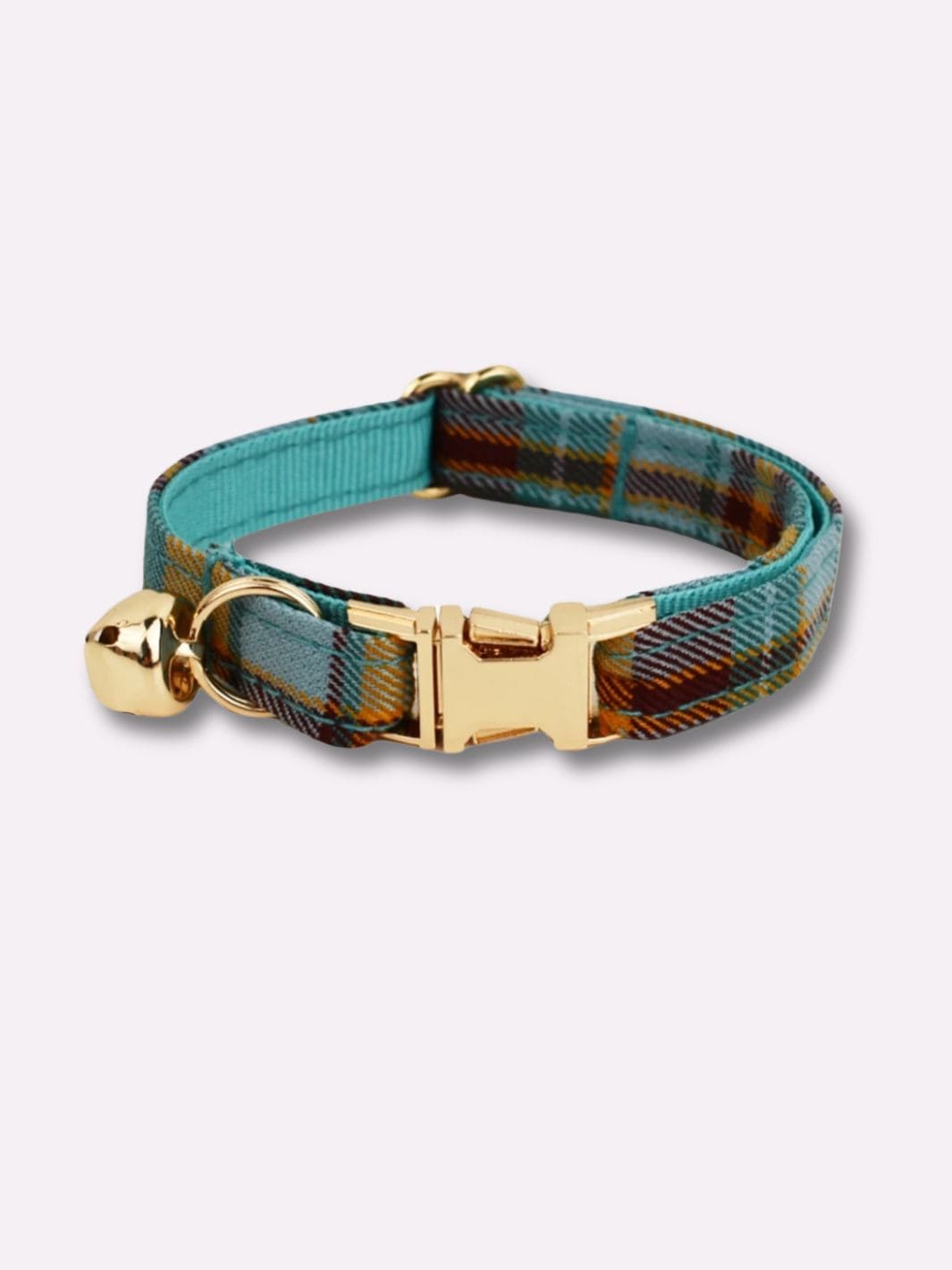 Collier Personnalisé pour Chat Vert/bleu / S : tour de cou 16-26cm