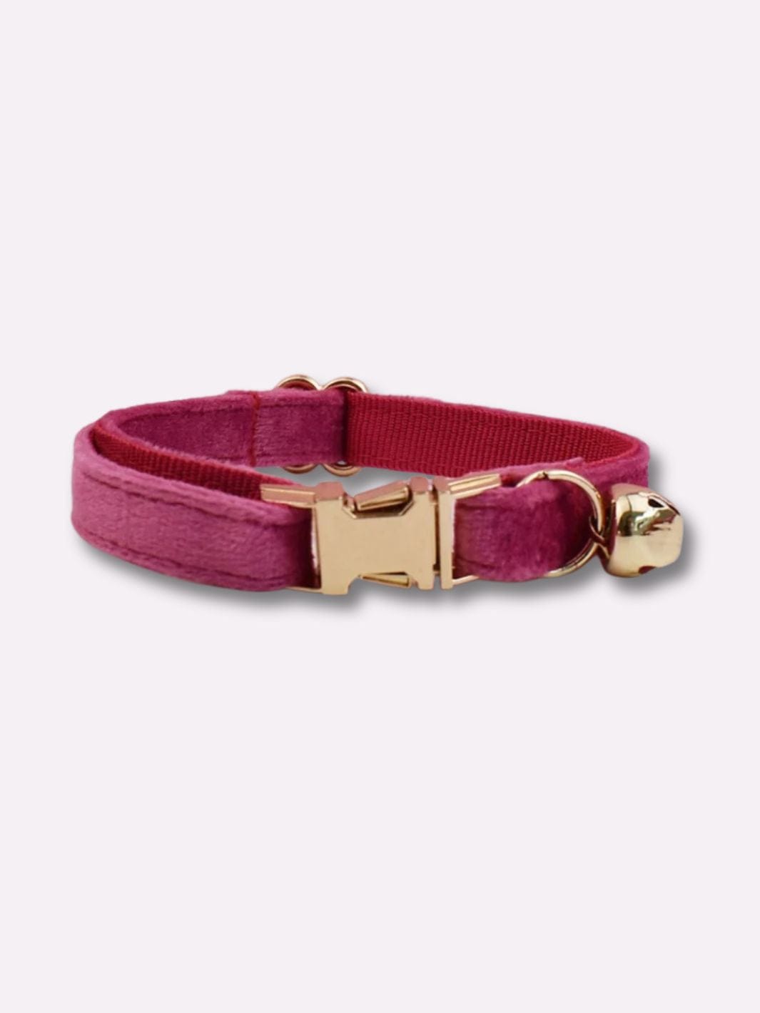 Collier pour Chat avec Prénom Rose foncé / S : tour de cou 16-26cm