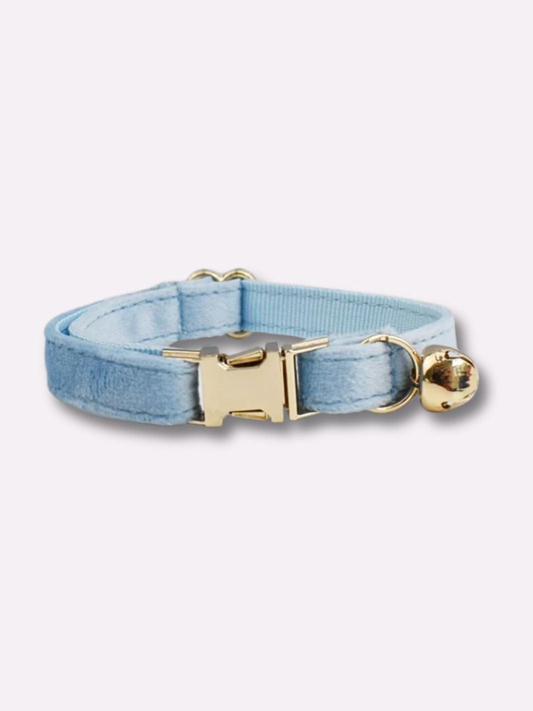 Collier pour Chat Mâle Bleu ciel / S : Tour de Cou 16-26cm