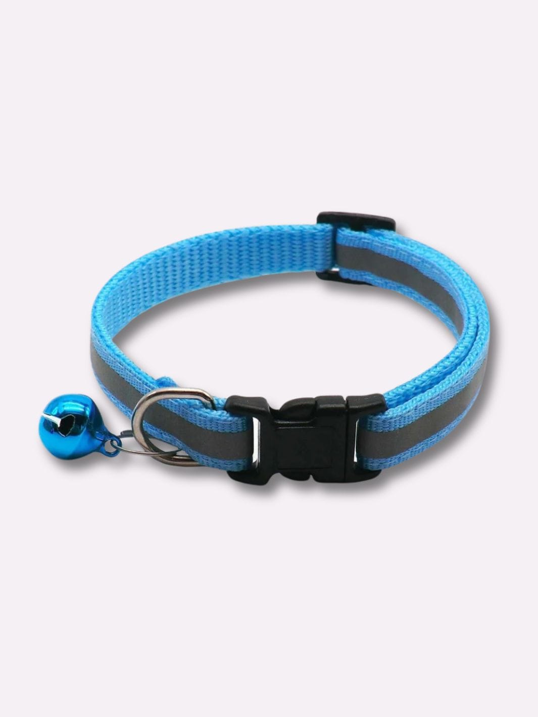 Collier Réfléchissant pour Chat 2X Bleu clair