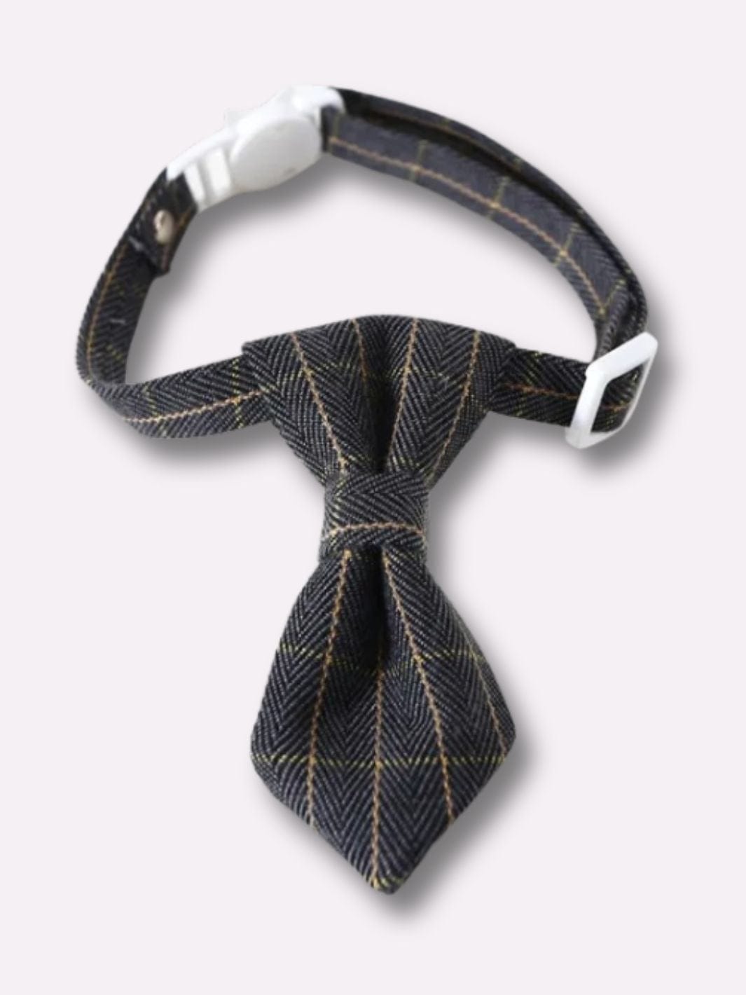 Cravate pour Chat Gris / Tour de cou : 17-32cm