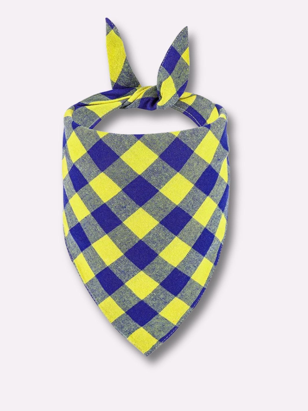 Foulard pour Chien Jaune / 63 cm x 43 cm